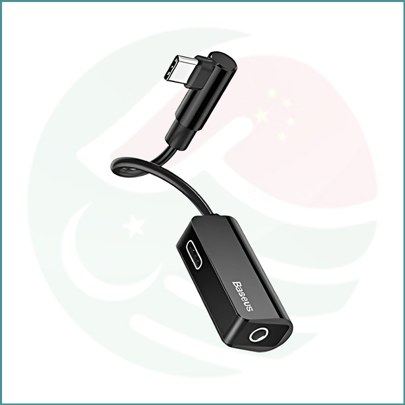 Baseus L45 Type‑C to Type‑C & 3.5mm Jack Adapter | Music + Charging