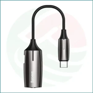 Baseus L60 Type‑C Male to Type‑C + 3.5mm Female Adapter | Music + Charging | LED Indicator
