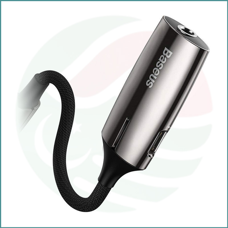 Baseus L60 Type‑C Male to Type‑C + 3.5mm Female Adapter | Music + Charging | LED Indicator - Image 2