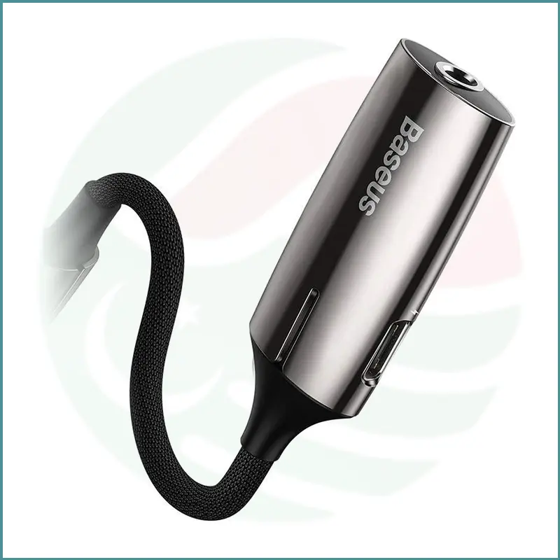 Baseus L60 Type‑C Male to Type‑C + 3.5mm Female Adapter | Music + Charging | LED Indicator - Image 2