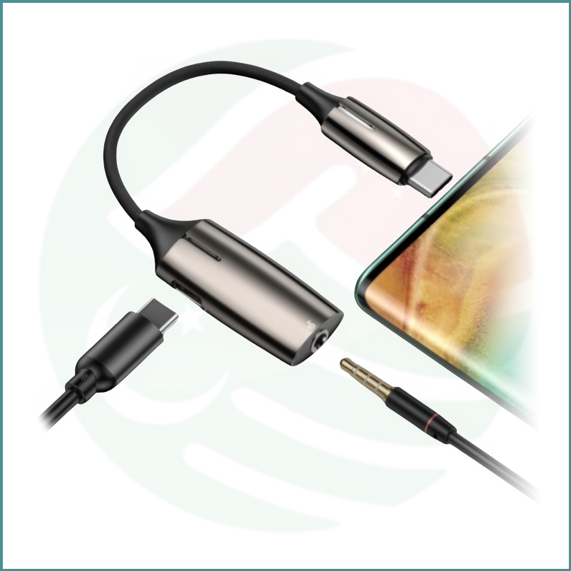 Baseus L60 Type‑C Male to Type‑C + 3.5mm Female Adapter | Music + Charging | LED Indicator - Image 4