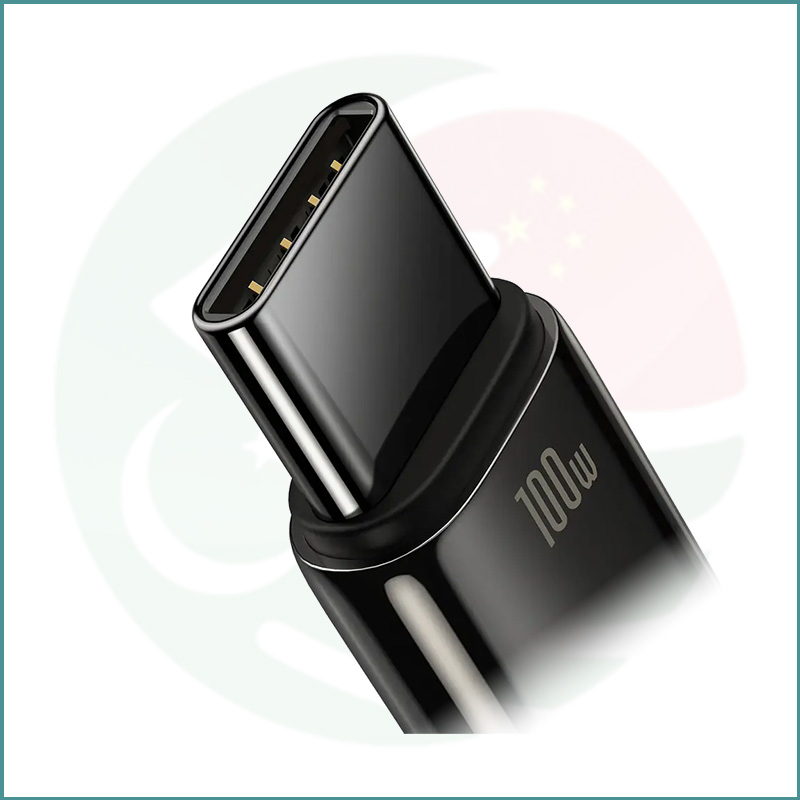 Baseus Tungsten Gold 100W USB to USB-C Cable | 1m / 2m | Black - Image 3