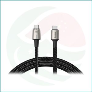 Baseus Zinc Magnetic Type‑C to Type-C Cable | 100W (20V/5A) | LED Indicator | 1.2m