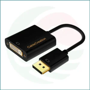 CableCreation DisplayPort (DP) to DVI Female Adapter | 1080p Full HD