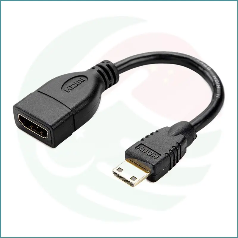 CableCreation Mini HDMI Male to HDMI Female Cable | 0.15m | 1080P Full HD | 3D Support | Black