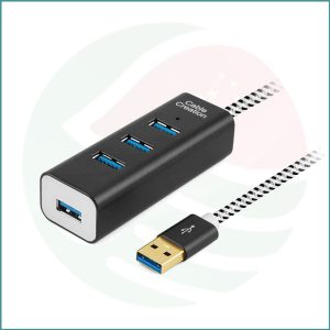 CableCreation USB to 4‑Port USB 3.0 Hub | 5Gbps | Aluminum Housing | Plug & Play