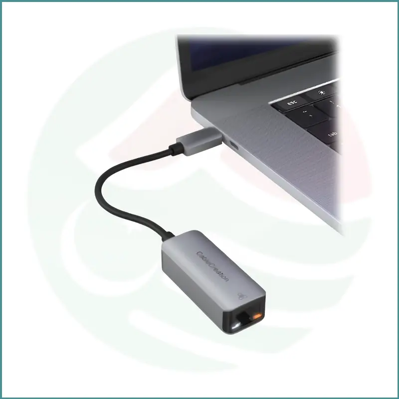 CableCreation Type‑C to Ethernet Adapter | 1Gbps | Plug & Play | Compact Design - Image 6