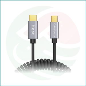 CableCreation USB‑C to Android Coiled Cable | 4ft | 60W PD Fast Charging & Data Sync | Retractable Design