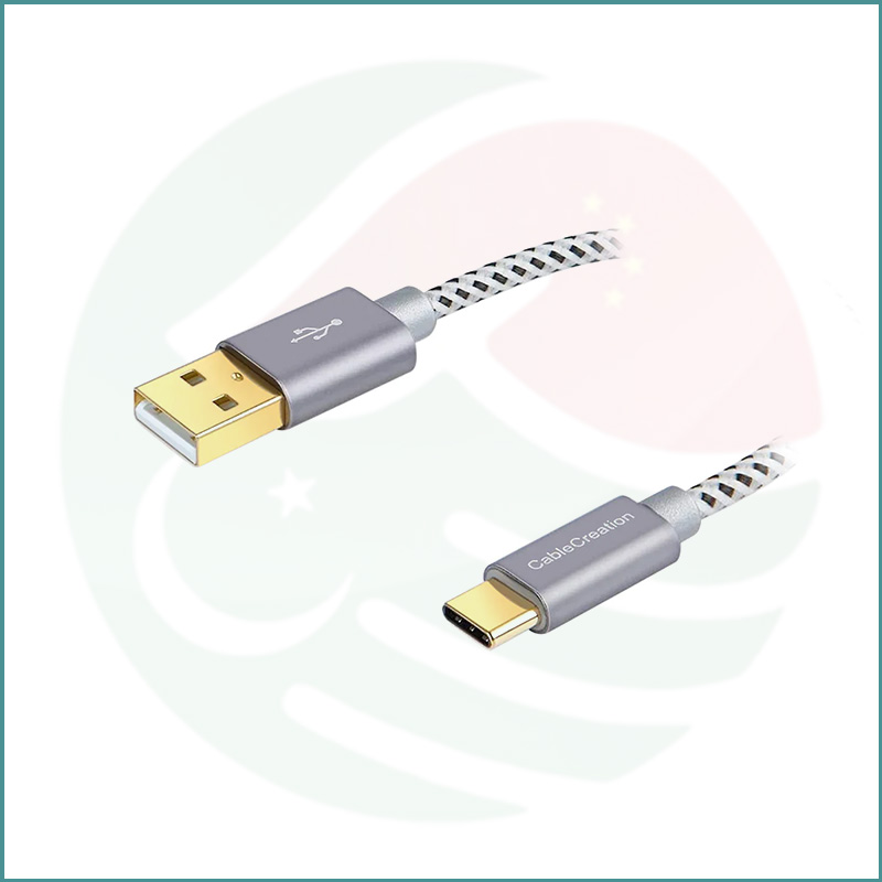 CableCreation USB‑A to USB‑C Braided Cable | 3m | 3A Fast Charging | 480Mbps Data | Space Gray - Image 2