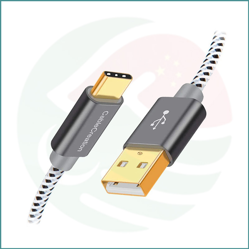 CableCreation USB‑A to USB‑C Braided Cable | 3m | 3A Fast Charging | 480Mbps Data | Space Gray