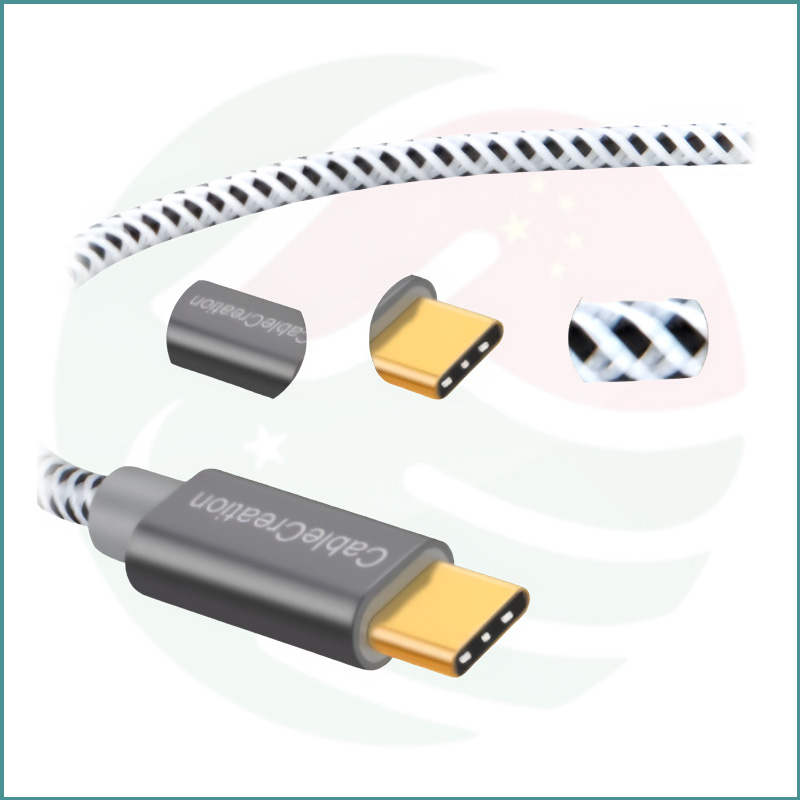 CableCreation USB‑A to USB‑C Braided Cable | 3m | 3A Fast Charging | 480Mbps Data | Space Gray - Image 3