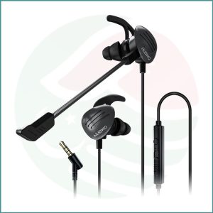 NUBWO NH01 Gaming Earbuds | 3.5mm Wired | In‑Ear | Mic & Volume Control | Black