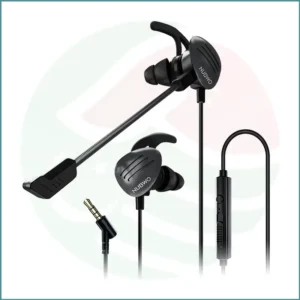 NUBWO NH01 Gaming Earbuds | 3.5mm Wired | In‑Ear | Mic & Volume Control | Black
