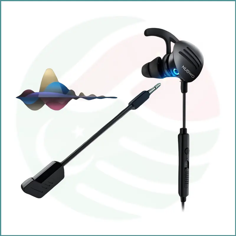 NUBWO NH01 Gaming Earbuds | 3.5mm Wired | In‑Ear | Mic & Volume Control | Black - Image 3