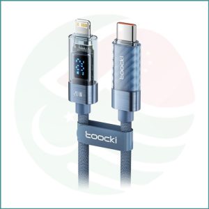 Toocki PD 20W USB-C to Lightning Cable | LED Indicator | Transparent Design | Fast Charging for iPhone