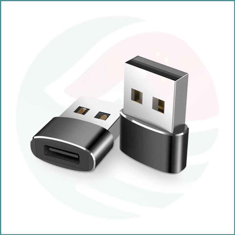 USB‑A Male to USB‑C Female Adapter | Data Converter | OTG Enabled