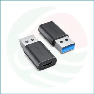 Upgrow USB‑C Female to USB‑A Male Adapter | 2 Pack | 5Gbps | Fast Charging | Aluminum