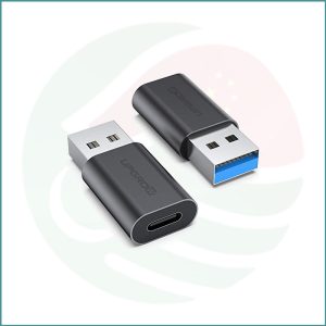 Upgrow USB‑C Female to USB‑A Male Adapter | 2 Pack | 5Gbps | Fast Charging | Aluminum