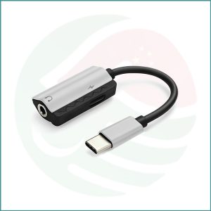 Type‑C Male to Type‑C Female + 3.5mm AUX Adapter | Music + Charging + Calling