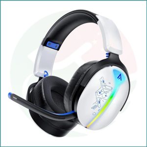 Bahuun G6000 Wireless Gaming Headset | 40H Battery | Tri-Mode | RGB Lighting | Noise-Canceling Mic