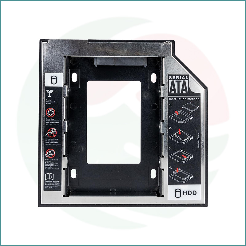SATA 2nd HDD Caddy | 12.7mm Universal CD/DVD‑ROM | Add Extra 2.5" Hard Drive | Plug & Play