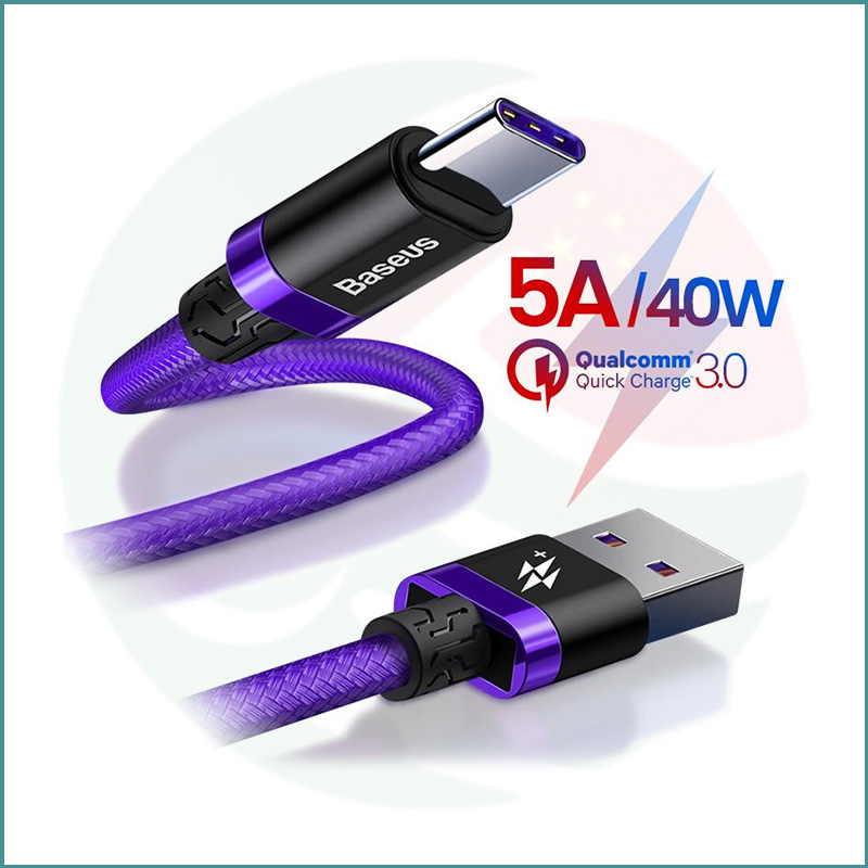 Baseus HW Flash Charge USB To Type‑C Cable | 5A 40W | 480Mbps - Image 2