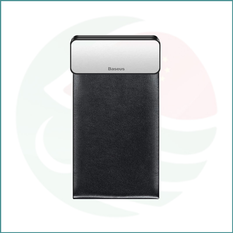 Baseus Magic Car Storage Pocket Cover | Black & Silver | Magnetic Latch | Leather Trim - Image 2