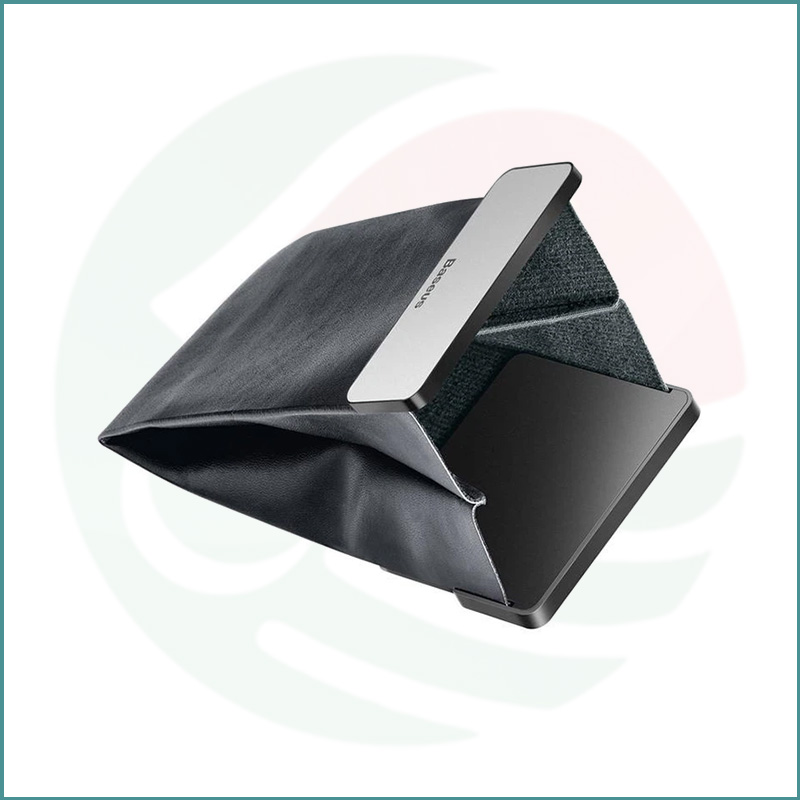 Baseus Magic Car Storage Pocket Cover | Black & Silver | Magnetic Latch | Leather Trim - Image 3