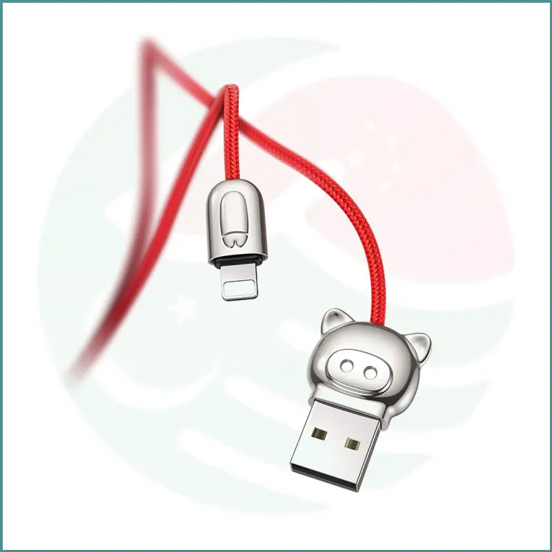 Baseus USB to Lightning Pig‑Shaped Design Cable - Image 2