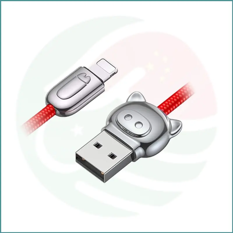 Baseus USB to Lightning Pig‑Shaped Design Cable - Image 3