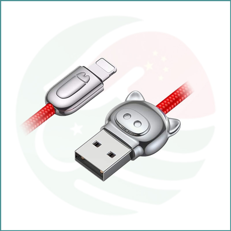 Baseus USB to Lightning Pig‑Shaped Design Cable - Image 3