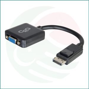 C2G DisplayPort Male to VGA Female Adapter | 8 Inch | Black