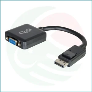 C2G DisplayPort Male to VGA Female Adapter | 8 Inch | Black