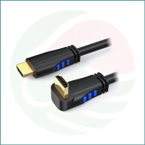 CableCreation 4K HDMI To Down Angled HDMI Cable | 3ft | 90° Right Angle | 4K@60Hz | 3D Video