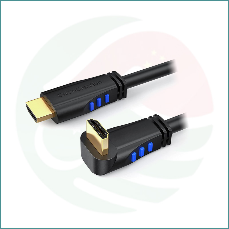 CableCreation 4K HDMI To Down Angled HDMI Cable | 3ft | 90° Right Angle | 4K@60Hz | 3D Video