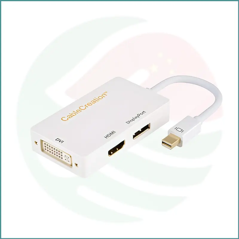 CableCreation Mini DisplayPort to HDMI/DVI/DisplayPort 3‑in‑1 Adapter Hub