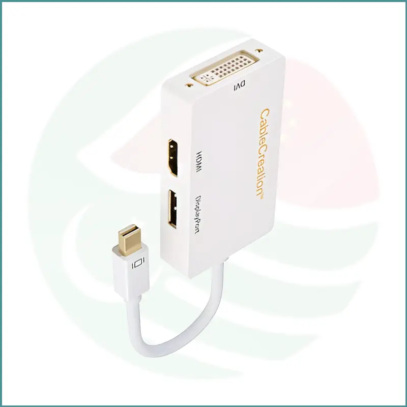 CableCreation Mini DisplayPort to HDMI/DVI/DisplayPort 3‑in‑1 Adapter Hub - Image 3
