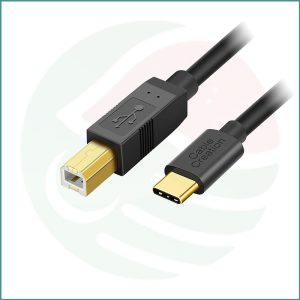 CableCreation USB Type‑C to USB 2.0 Type‑B Printer/MIDI Cable | Gold‑Plated