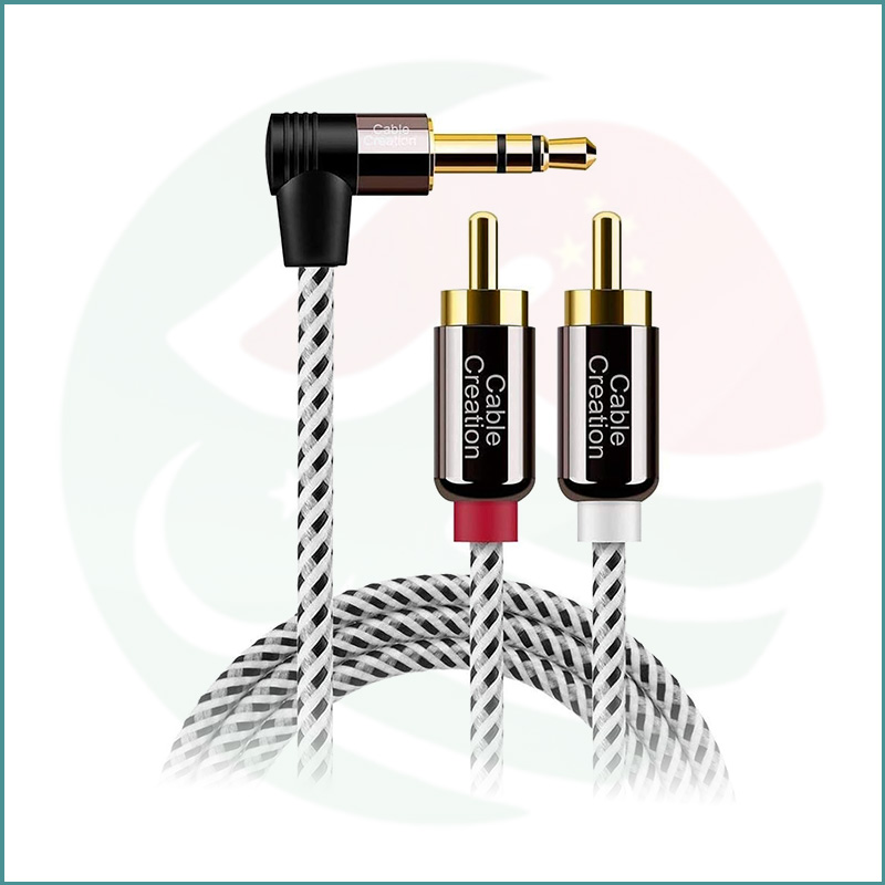 CableCreation 3.5mm to 2RCA Stereo Audio Cable | 3m | Gold‑Plated | Bi‑Directional