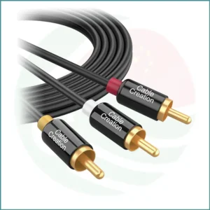 CableCreation 3RCA to 3RCA Composite AV Cable | 2m/3m (10ft) | 24K Gold‑Plated | High‑Quality Audio/Video