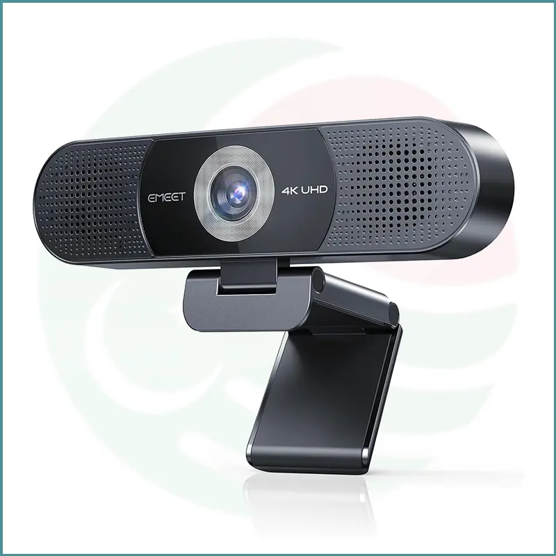 EMEET C980 PRO 3‑in‑1 4K Webcam | Noise‑Cancel Mics & Dual Speakers | Wide‑Angle 60°‑98° | Magnetic Privacy Cover
