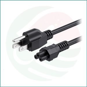 3-Pin Laptop Power Cord | 1.8m | 7A / 125V | NEMA 5-15P to IEC C5 Flower