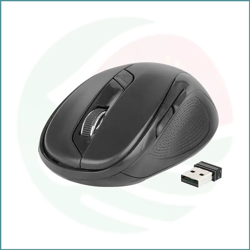Green Leaf 2.4 GHz Wireless Mouse | 5‑Buttons | 800 DPI | Ergonomic Matte Design | USB Receiver - Image 3
