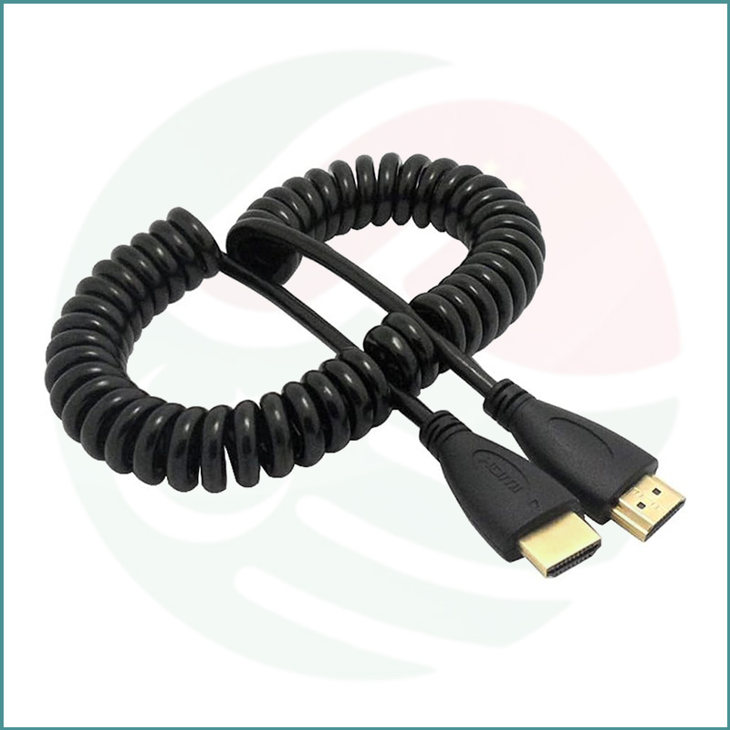 HDMI Male to HDMI Male Stretch Spring Cable | 1.8m | 1080p