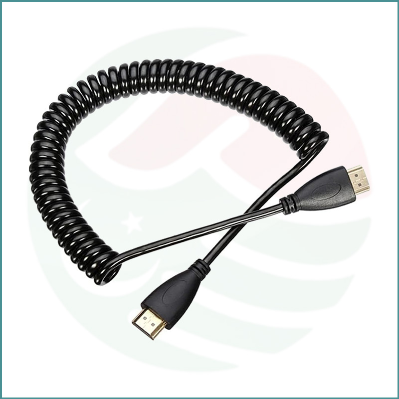 HDMI Male to HDMI Male Stretch Spring Cable | 1.8m | 1080p - Image 3