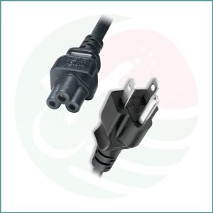 PWR+ Laptop Power Cable | 3-Pin Flower Connector with Grounded Plug |15ft | 250V/2.5A