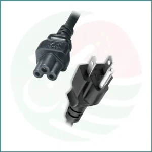PWR+ Laptop Power Cable | 3-Pin Flower Connector with Grounded Plug | 15ft | 250V/2.5A
