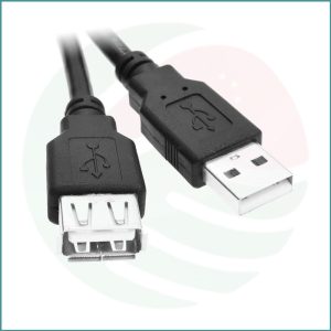 USB 2.0 Extension Cable | Type A Male to Female | 1m | High‑Speed 480Mbps | Shielded | Black