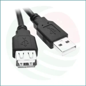 USB 2.0 Extension Cable | Type A Male to Female | 1m | High‑Speed 480Mbps | Shielded | Black