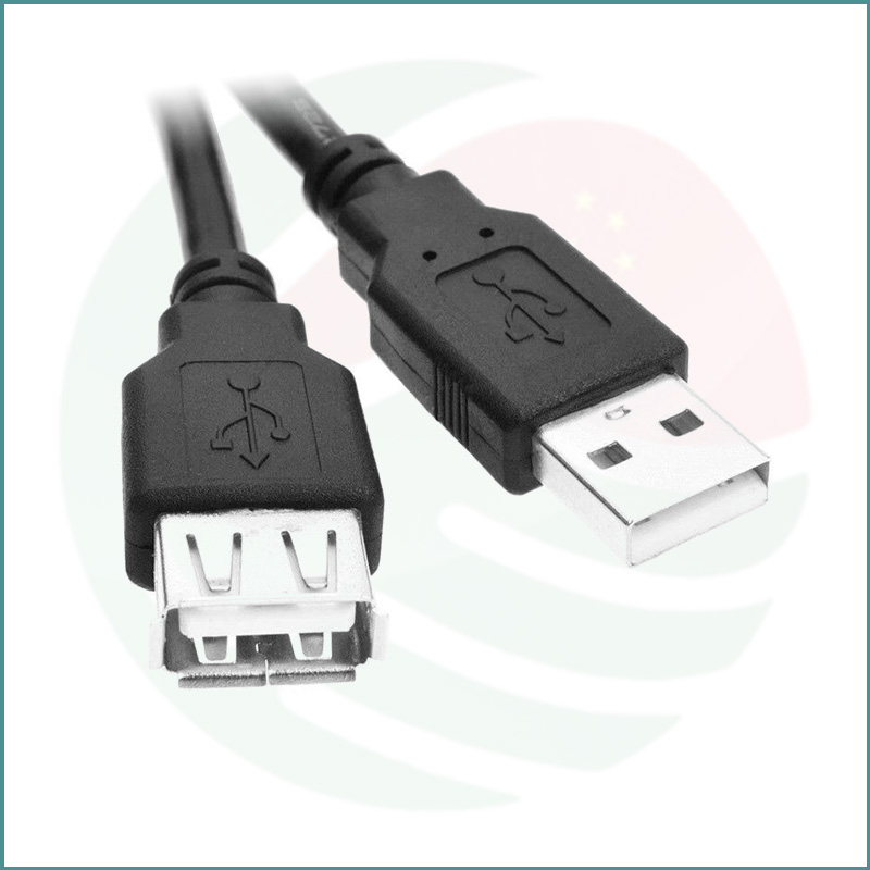 USB 2.0 Extension Cable | Type A Male to Female | 1m | High‑Speed 480Mbps | Shielded | Black